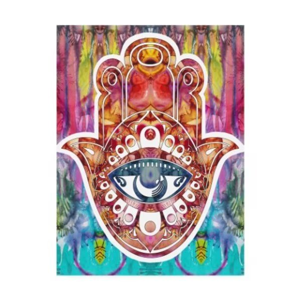 Dean Russo 'Hamsa Abstract Color' Canvas Art, 35x47, Trademark Fine Art, Mfr#: ALI46340-C3547GG